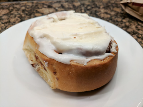 Cinnamon roll from King Soopers in Denver, CO